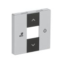 Busch-Jaeger 6235-83 Zentralscheibe für Raumtemperaturregler (Thermoplast) Alusilber 2CKA006220A0075