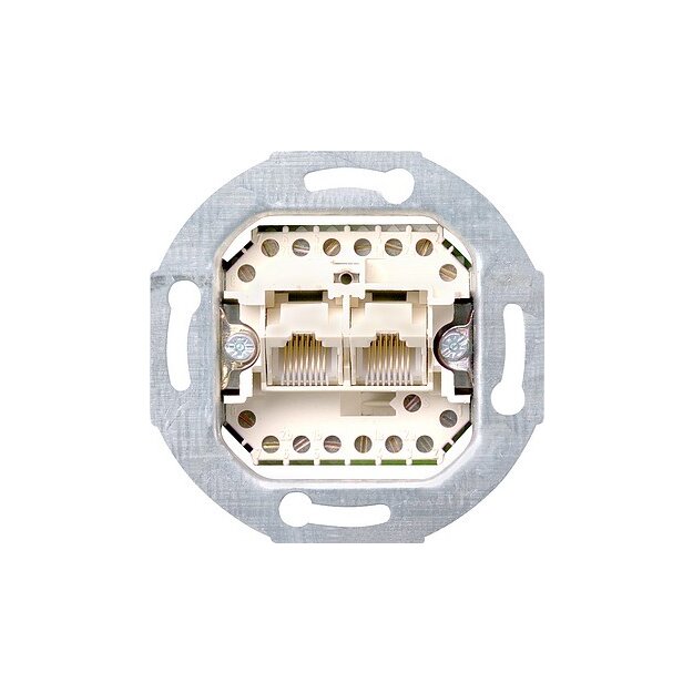 Gira 019000 UAE/IAE-Anschlussdose 2 x 8-polig 8/8 SRK Einsatz