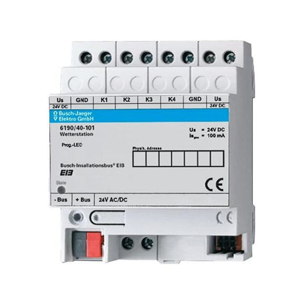 Busch-Jaeger 6190/40-101 Wetterstation 4-kanalig 2CKA006190A0037