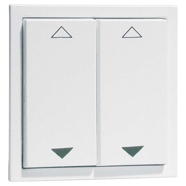 Peha 00386013 EnOcean Easyclick Wandsender AURA 4 Kanal Reinweiß Symbol AUF und AB