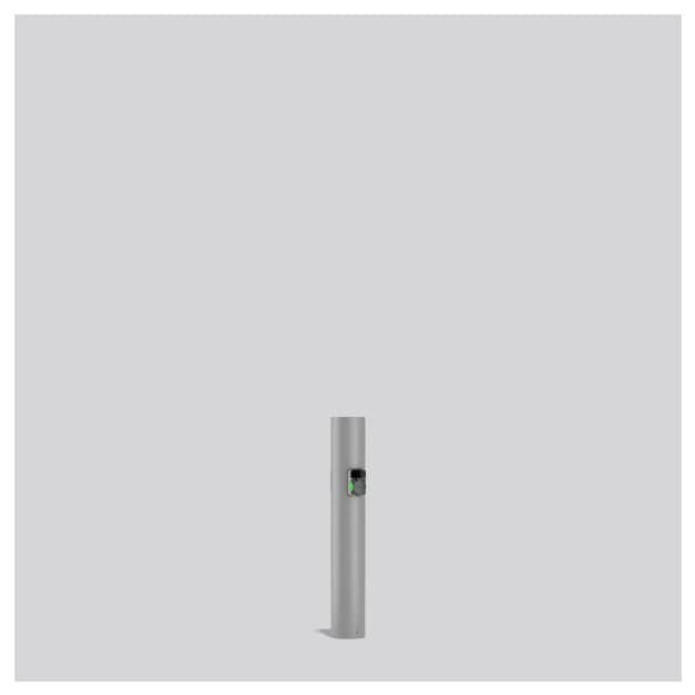 RZB 811097 Poller mit Wallbox Silber