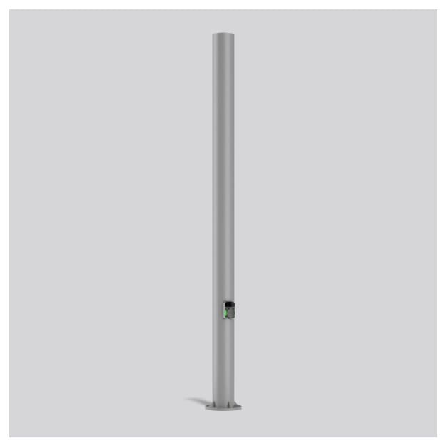 RZB 811188 Mast mit Wallbox Silber