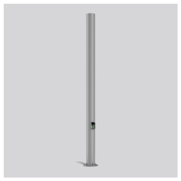 RZB 811213 Mast mit Wallbox Silber