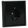 Jung Serie LS Komplett-Set Schwarz: LS981SW Rahmen 1-fach + LS1520SW SCHUKO® Steckdose