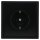 Jung Serie LS Komplett-Set Schwarz: LS981SW Rahmen 1-fach + LS1520SW SCHUKO® Steckdose