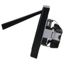 Jung Serie LS Komplett-Set Schwarz: LS981SW Rahmen 1-fach + LS1520KLSW SCHUKO® Steckdose mit Klappdeckel