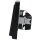 Jung Serie LS Komplett-Set Schwarz: LS981SW Rahmen 1-fach + LS1520KLSW SCHUKO® Steckdose mit Klappdeckel