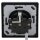 Jung Serie LS Komplett-Set Schwarz: LS981SW Rahmen 1-fach + LS1520KLSW SCHUKO® Steckdose mit Klappdeckel