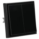 Jung Serie LS Komplett-Set Schwarz: LS995SW Serienwippe +...