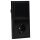 Jung Serie LS Komplett-Set Schwarz: LS1520SW SCHUKO® Steckdose + LS990SW Wippe + 506U Wippschalter Universal Aus-Wechsel + LS982SW Rahmen 2fach