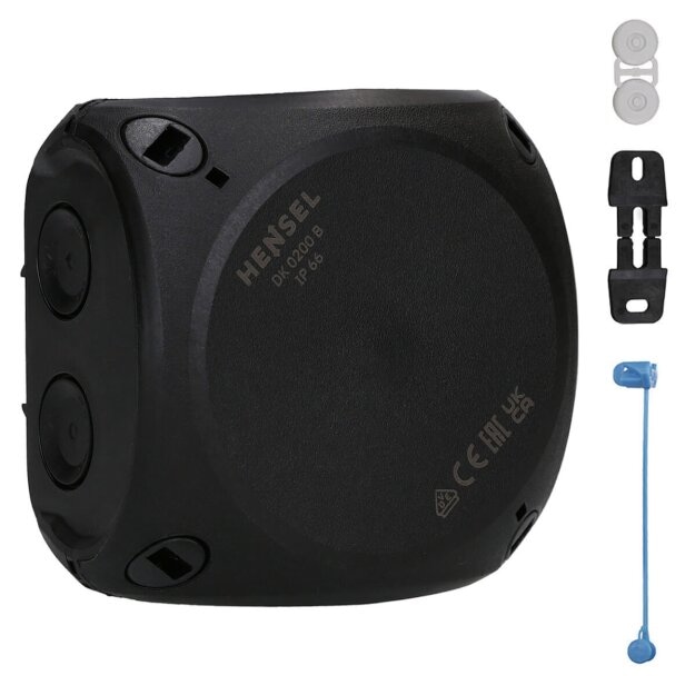 Hensel DK 0200 B Kabelabzweigkasten bis 2,5 qmm IP66 Schwarz