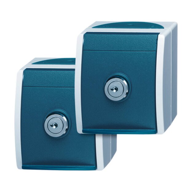 Exklusives Angebot: Busch-Jaeger 20/20 EWSL-53 2 SCHUKO® Steckdosen (Thermoplast) Grau ocean® (IP 44) 2CKA002083A0816 - nur für kurze Zeit