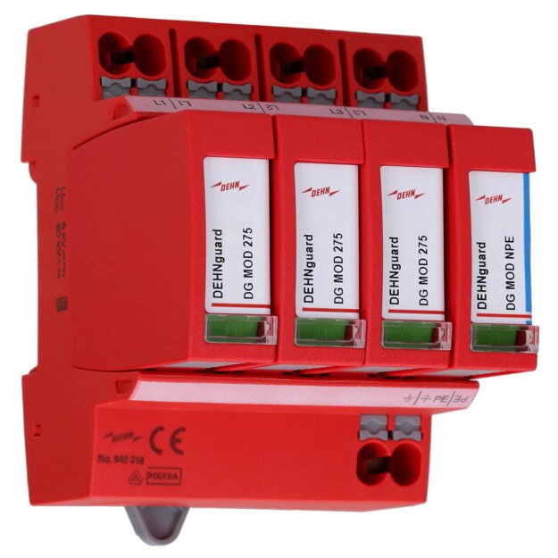 Dehn 942310 Überspannungsableiter Typ 2+3 DEHNguard MP 4-polig Uc 275V TT+TN-S Systeme
