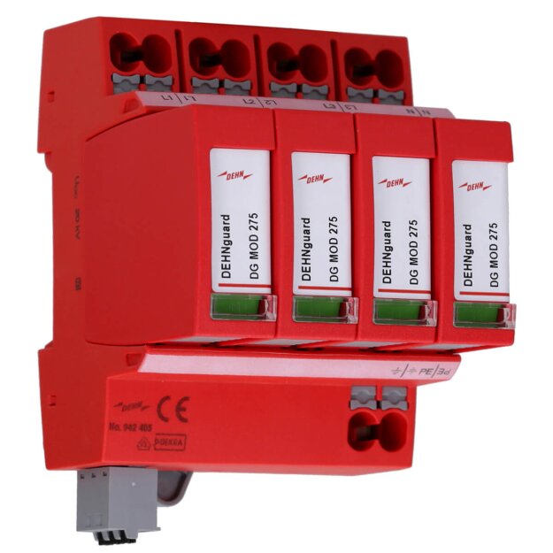 Dehn 942405 Überspannungsableiter Typ 2+3 DEHNguard MP FM 4-polig Uc 275V TN-S