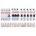 ABB FlexLine Set: 5x SX201-B16 Sicherungsautomat B + 1x SX203-B16 Sicherungsautomat B + 1x FX204 A-40A/0.03 FI-Schutzschalter + 1x PSX3/24N Phasenschiene