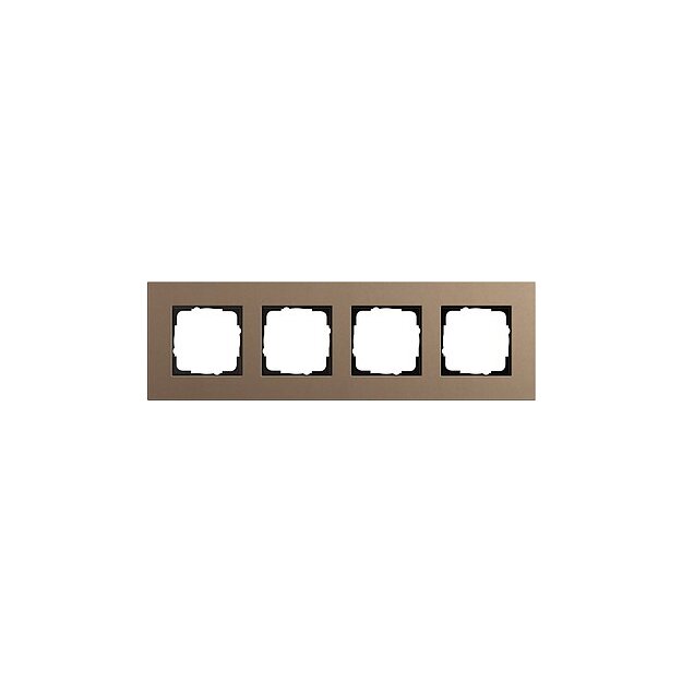 Exklusives Angebot: Gira 0214221 Abdeckrahmen 4-fach Gira Esprit Linoleum-Multiplex Hellbraun - nur für kurze Zeit