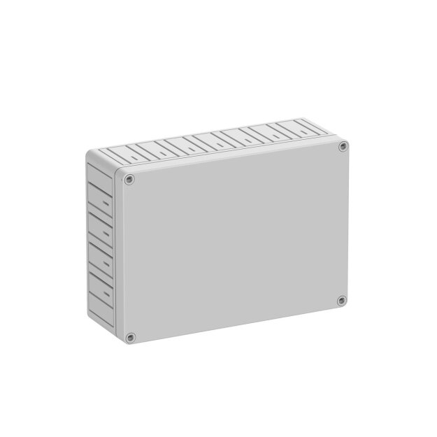 Spelsberg 14100101 Leergehäuse Schutzart IP30 Schlagfestigkeit IK07 Schutzklasse II Bemessungsspannung 690V AC halogenfrei Grau TKS 2518-9-o