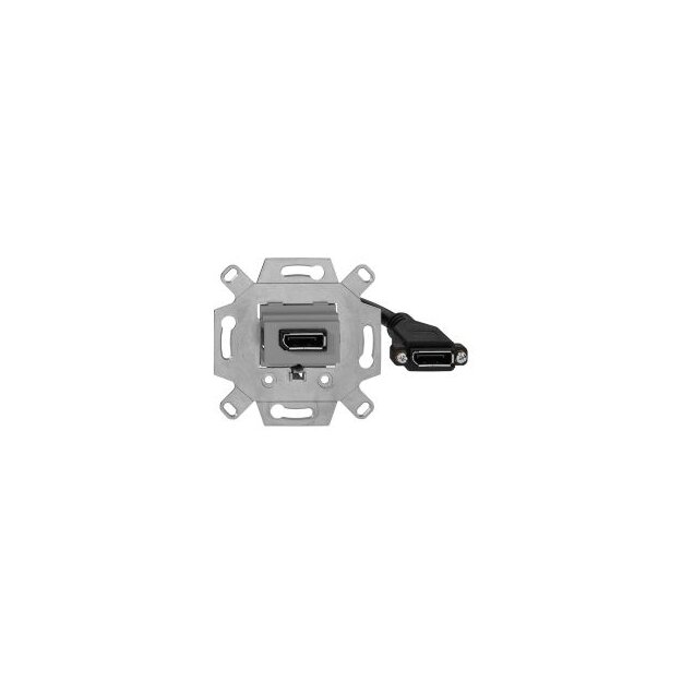 Rutenbeck DisplayPort-Anschlussdose 1-fach mit Kabelpeitsche  für handelsübliche TAE-Zentralstücke KM-DP KP Up 0 g
