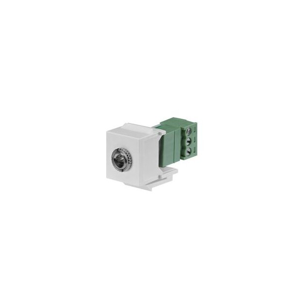 Rutenbeck Miniklinken-Keystone Schraub-/Steckanschluss für Montageadapter KMK-MA Up und andere Keystone-Aufnahmen Reinweiß  KMK-MK rw