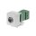 Rutenbeck Miniklinken-Keystone Schraub-/Steckanschluss für Montageadapter KMK-MA Up und andere Keystone-Aufnahmen Reinweiß  KMK-MK rw