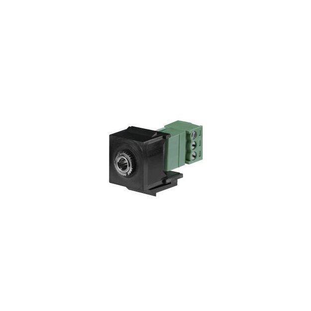 Rutenbeck Miniklinken-Keystone Schraub-/Steckanschluss für Montageadapter KMK-MA Up und andere Keystone-Aufnahmen Schwarz  KMK-MK sw