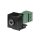 Rutenbeck Miniklinken-Keystone Schraub-/Steckanschluss für Montageadapter KMK-MA Up und andere Keystone-Aufnahmen Schwarz  KMK-MK sw