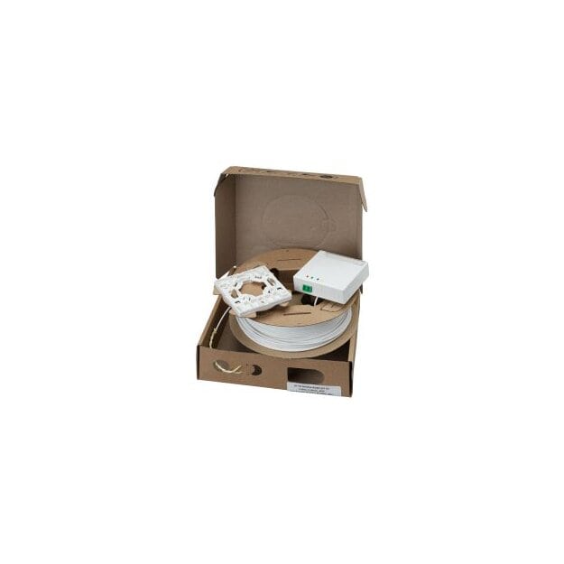 Rutenbeck FTTH-Anschlussset mit Wanddose Aufputz mit 1xLC-D-Kupplungen FTTH-Anschlussset 2,3mm 1xLC-D OS2 APC