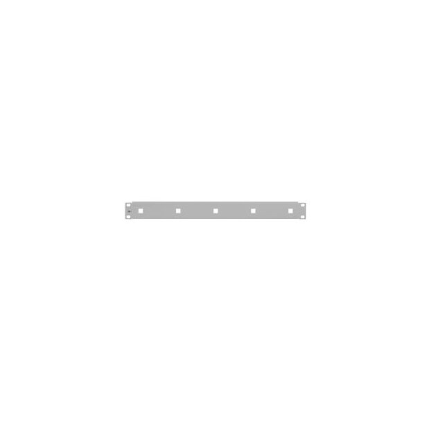 Rutenbeck Kabelführungs-Patchpanel zur Aufnahmen von max. 5 Kabelbügeln 19/1 HE Lichtgrau  PP-KF/1