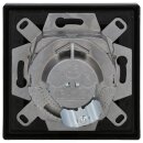 Jung Serie LS Komplett-Set Schwarz: Cat.6A iso-Anschlussdose + LS969-1UASW Abdeckung f. IAE/UAE-Anschlussdose + LS981SW Rahmen 1-fach