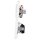 Jung Serie A Komplett-Set Alpinweiß: 506U Wippschalter Universal + A590WW Wippe f. Schalter/Taster + A1520WW SCHUKO Steckdose + A5582BFWW Rahmen 2fach