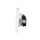 Jung Serie A Komplett-Set Alpinweiß: 2x A1520WW SCHUKO Steckdose + A5582BFWW Rahmen 2fach