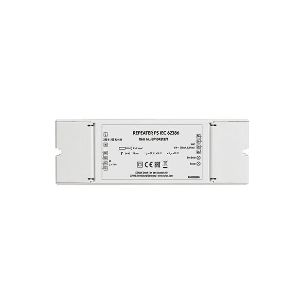 Esylux EP10431371 IEC 62386-Signalverstärker (Repeater) mit integrierter Busspannungsversorgung (150 mA) REPEATER PS IEC 62386