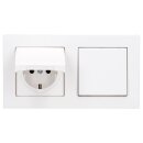 JUNG A IP 44 Set Alpinweiß: 2x A1520KLWW SCHUKO...