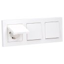 JUNG A IP 44 Set Alpinweiß: 3x A1520KLWW SCHUKO...