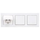 JUNG A IP 44 Set Alpinweiß: 3x A1520KLWW SCHUKO...
