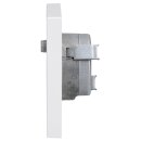 Jung Serie A Komplett-Set Alpinweiß: Triax EDA 302 F Antennendose 3-Loch Stichdose SAT/TV/R + A561PLSATWW Abdeckung f. SAT-TV-Steckdose + A5581BFWW Rahmen 1-fach