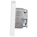 Jung Serie LS Komplett-Set Alpinweiß: Cat.6A iso-Anschlussdose UAE-Cat.6A iso-8/8 Up 0 + LS969-2UAWW Abdeckung f. IAE/UAE-Anschlussdose + LS981WW Rahmen 1-fach