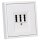 Jung Serie LS Komplett-Set Alpinweiß: LS981WW Rahmen 1fach + LS969TWW Abdeckung f. TAE-Anschlussdose + TAE-Anschlussdose TAE 3x6 NFN Up 0 rw