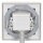 Jung Serie LS Komplett-Set Alpinweiß: LS981WW Rahmen 1fach + LS969TWW Abdeckung f. TAE-Anschlussdose + TAE-Anschlussdose TAE 3x6 NFN Up 0 rw