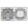 Jung Serie LS Komplett-Set Alpinweiß: Cat.6A iso-Anschlussdose + LS969-2UAWW Abdeckung + TAE-Anschlussdose + LS969TWW Abdeckung f. TAE-Anschlussdose + LS982WW Rahmen 2-fach