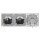 Jung Serie LS Komplett-Set Alpinweiß: Cat.6A iso-Anschlussdose UAE-Cat.6A iso-8 Up 0 + LS969-1UAWW Abdeckung f. IAE/UAE-Anschlussdose + 2x LS1520WW SCHUKO Steckdose + LS983WW Rahmen 3-fach