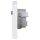 Jung Serie LS Komplett-Set Alpinweiß: Triax EDA 302 F Antennendose 3-Loch Stichdose SAT/TV/R + LS990SATWW Abdeckung f. SAT-TV-Steckdose + LS981WW Rahmen 1-fach