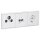 Jung Serie LS Komplett-Set Alpinweiß: 3-Loch Triax EDA 302 F Stichdose SAT/TV/R + Jung LS990SATWW Abdeckung + Cat.6A iso-Anschlussdose + LS969-2UAWW Abdeckung + SCHUKO Steckdose + LS983WW Rahmen 3-fach