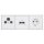 Jung Serie LS Komplett-Set Alpinweiß: 3-Loch Triax EDA 302 F Stichdose SAT/TV/R + Jung LS990SATWW Abdeckung + Cat.6A iso-Anschlussdose + LS969-2UAWW Abdeckung + SCHUKO Steckdose + LS983WW Rahmen 3-fach