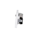 Jung Serie LS Komplett-Set Alpinweiß: Durchgangsdose GUT 123 + Abdeckung f. SAT-TV-Steckdose + Cat.6A iso-Anschlussdose + Abdeckung f. IAE/UAE-Anschlussdose + SCHUKO Steckdose + LS983WW Rahmen 3-fach