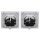JUNG LS IP 44 Set Alpinweiß 2x: LS1520KLWW SCHUKO Steckdose m. Klappdeckel + 551WU Dichtungsflansch + LS981WW Rahmen 1-fach