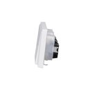 JUNG LS IP 44 Set Alpinweiß: 3x LS1520KLWW SCHUKO Steckdose m. Klappdeckel + 3x 551WU Dichtungsflansch + LS983WW Rahmen 3-fach