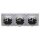 JUNG LS IP 44 Set Alpinweiß: 3x LS1520KLWW SCHUKO Steckdose m. Klappdeckel + 3x 551WU Dichtungsflansch + LS983WW Rahmen 3-fach