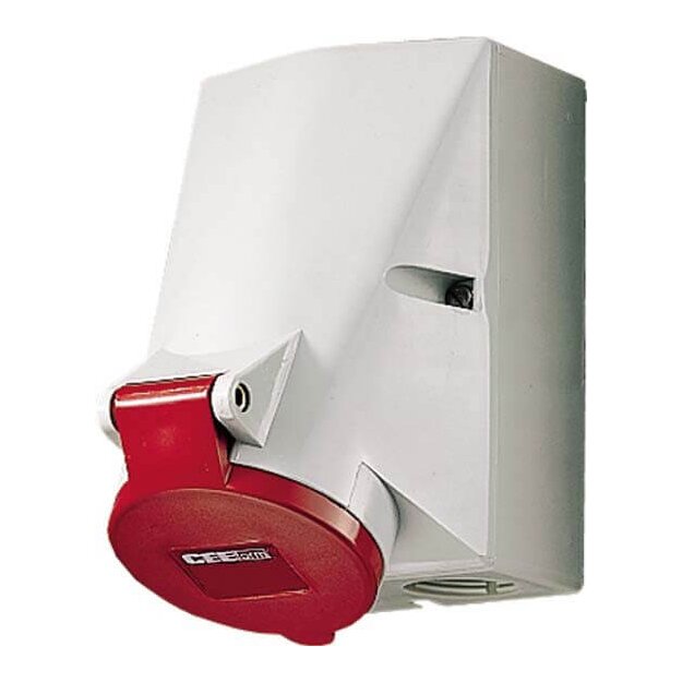 Mennekes Wanddose HW/VN 16A 7p 6h 400V IP44 734
