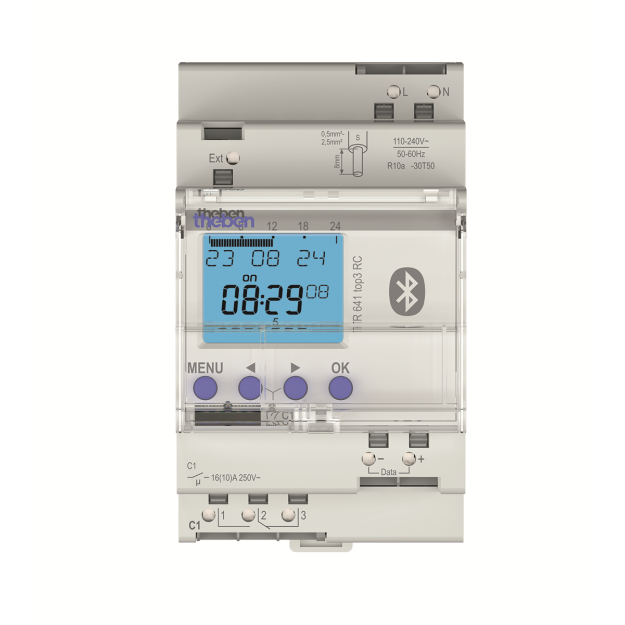 Theben 6410330 Digitale Zeitschaltuhr TR 641 top3 BLE RC